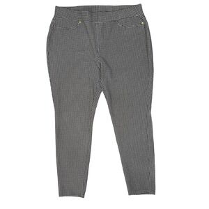 Michael Kors Women's Check Jeggings Sz-XL Black Skinny Corporate Work Pants